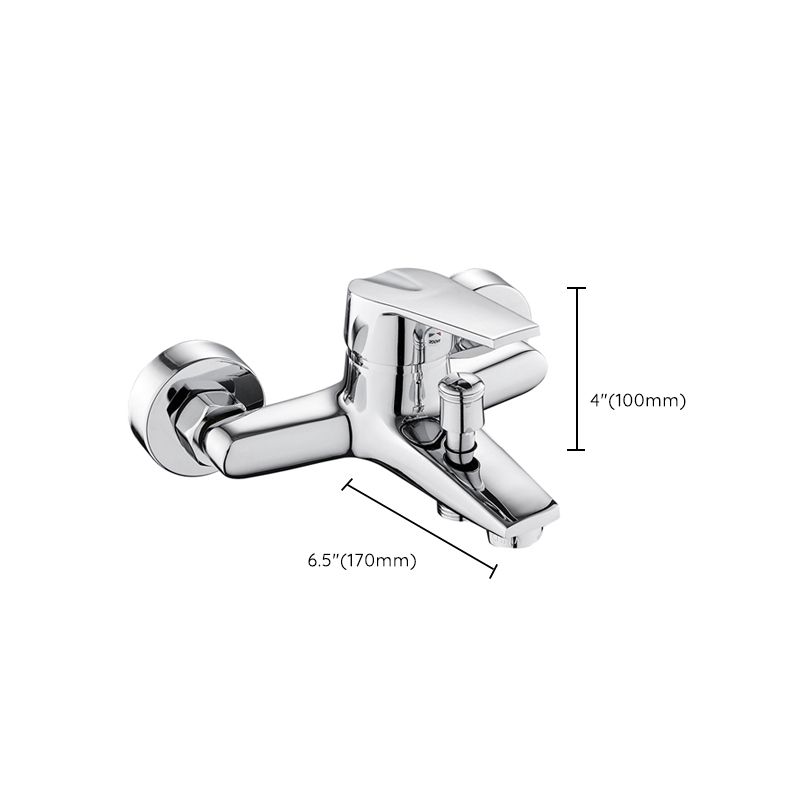 BowLift | Contemporary Wall-Mounted Bathroom Faucet Lever Handles 2-Hole Faucet Brass Faucet