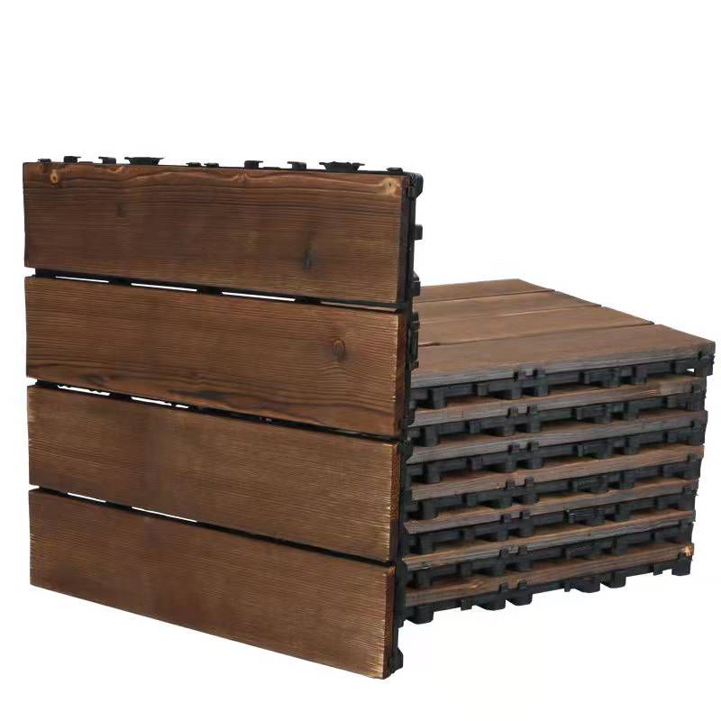 BowLift | Wood Terrace Tiles Plug-in System Installation Outdoor Terrace Tiles