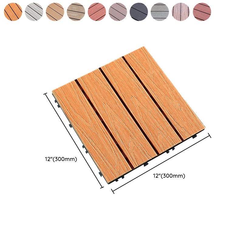 BowLift | Composite deck tile Solid Color Waterproof Patio Floor Tile