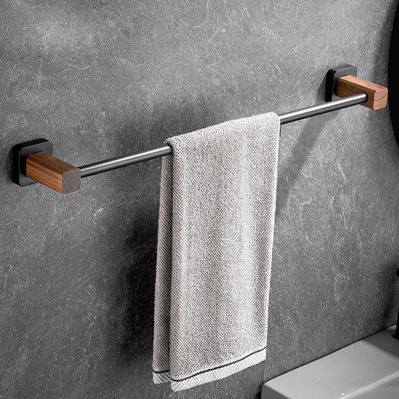 BowLift | Wood & Aluminum Bathroom Set Brown Bathroom Accessory Set