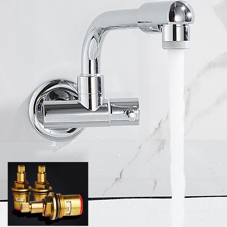 BowLift | Wall-mounted metal bathtub filler with low arc waterfall bathtub faucet