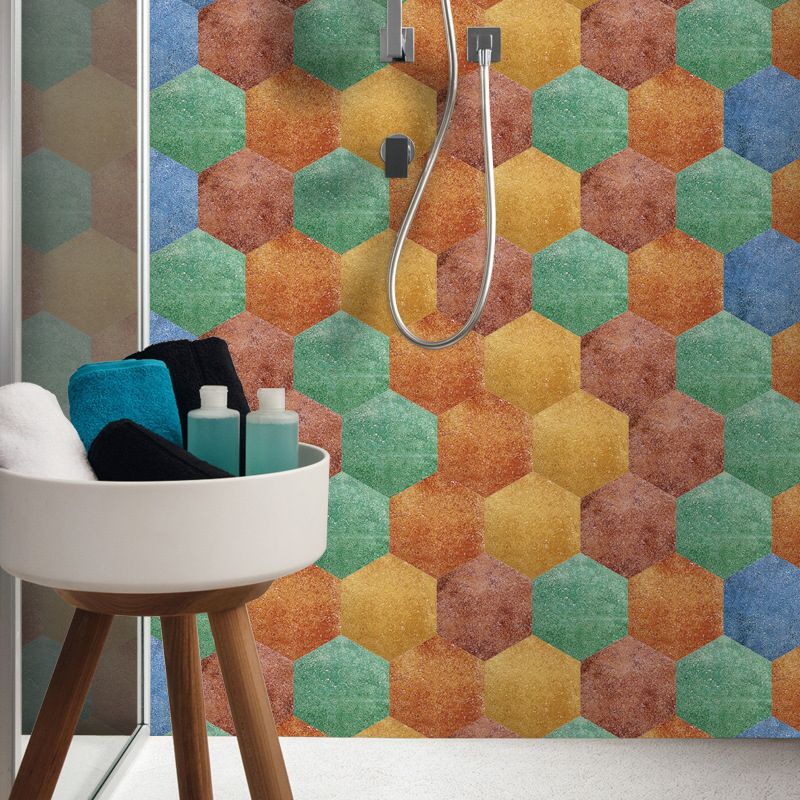 BowLift | Peel & Stick Tiles Stain Resistant Hexagonal Plastic Peel & Stick Tiles 20-Pack
