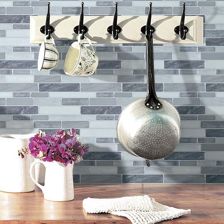 BowLift | Square Peel-and-Stick Tiles Plastic Indoor Peel & Stick Subway Tile