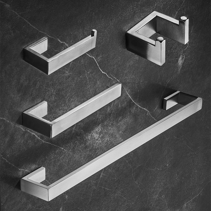 BowLift | Stainless Steel Bathroom Set 4-Piece Modern Style Simple Bathroom Accessory Set