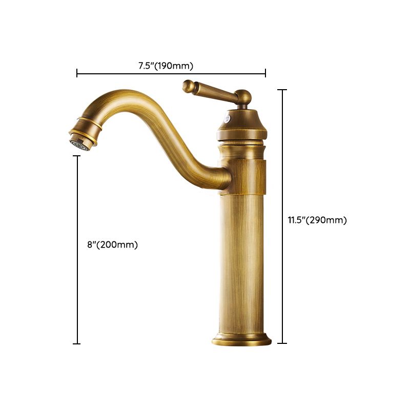 BowLift | Farmhouse Widely Distributed Bathroom Faucet Vintage Single Hole Sink Faucet