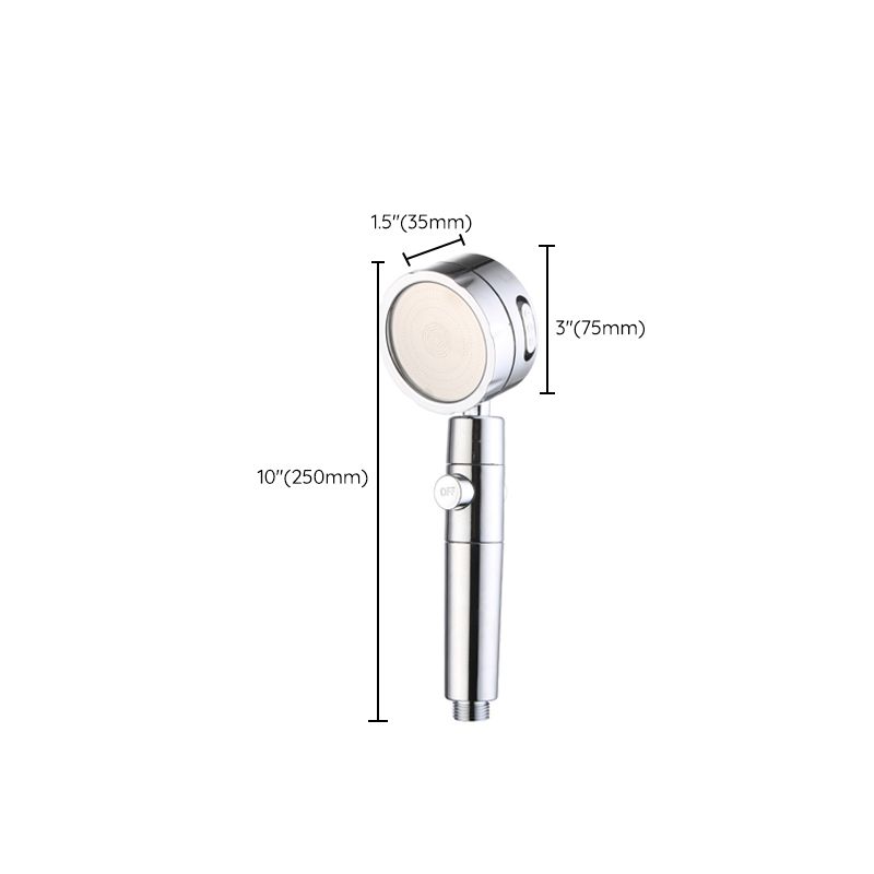 BowLift | Adjustable Water Flow Showerhead Solid Color 3 Settings Round Handheld Shower