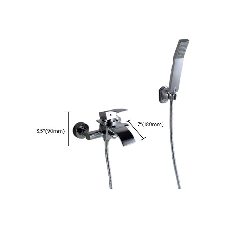 BowLift | Bathroom Bathtub Pull-Out Wall-Mounted Hand Shower Fixed Bathtub Faucet