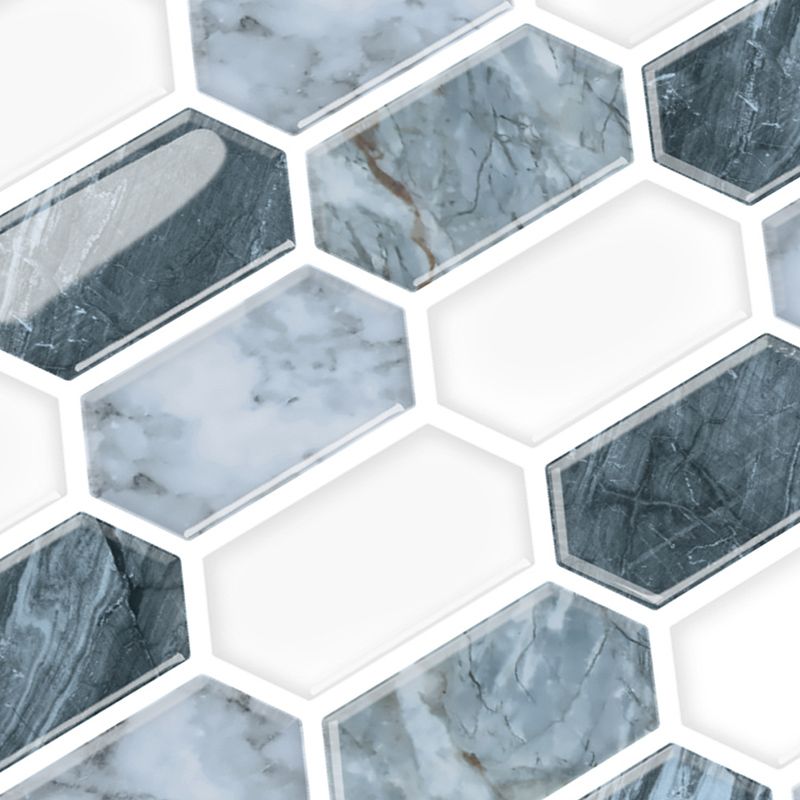 BowLift | Polygon Peel and Stick Wall Tile PVC 30 cm x 30 cm Peel and Stick Tile for the Kitchen