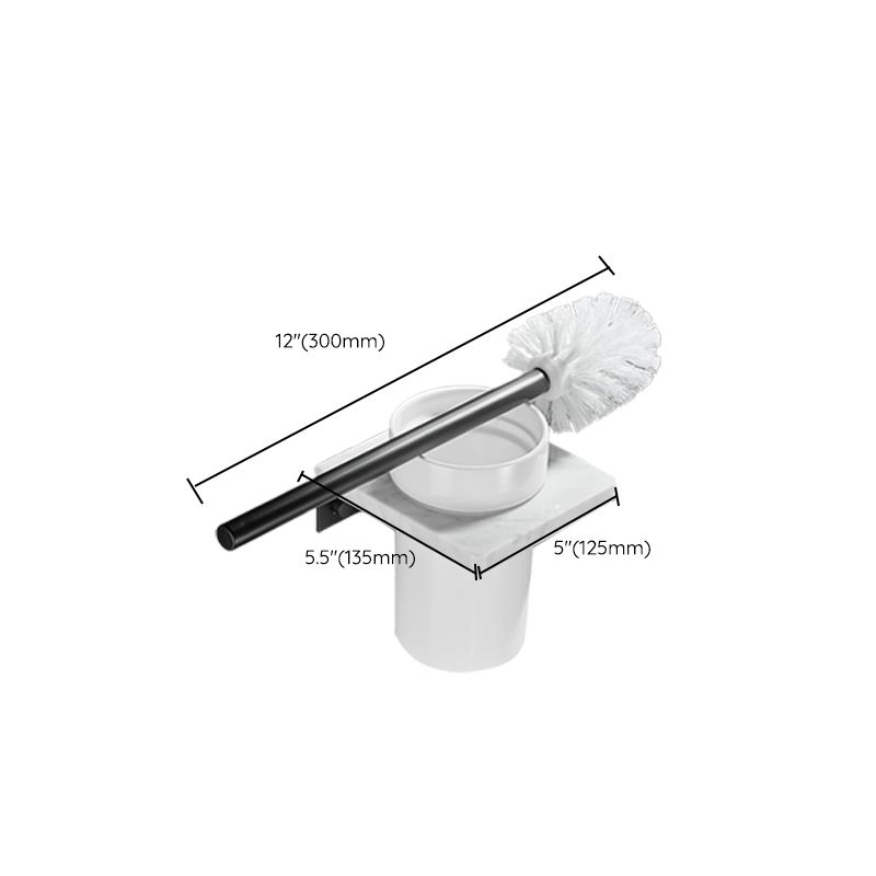 BowLift | Metal and Marble Bathroom Hardware Set as Individual Piece or Set in Black