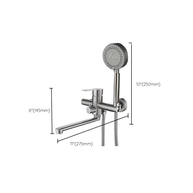 BowLift | Bathroom Bathtub Faucet Lever Handheld Shower Bathtub Faucet