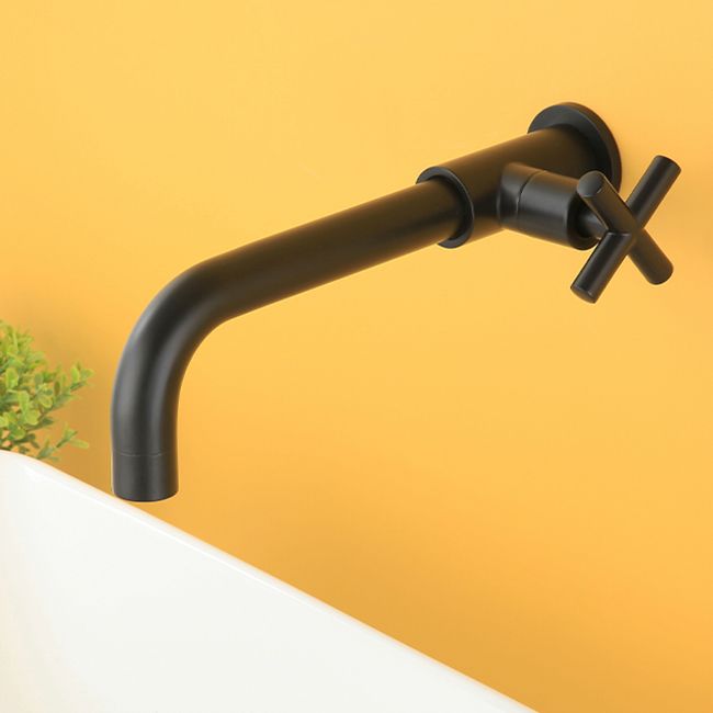 BowLift | Widely used wall-mounted bathroom sink faucet cross handle low arch faucet