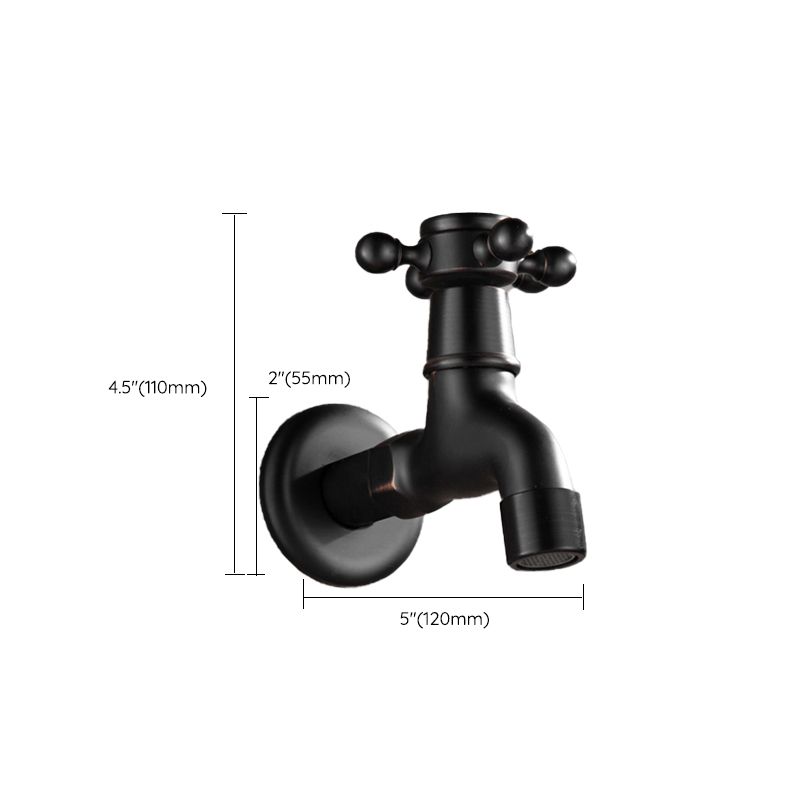 BowLift | Wide Bathroom Sink Faucet Wall-Mounted Cross Handle Faucet