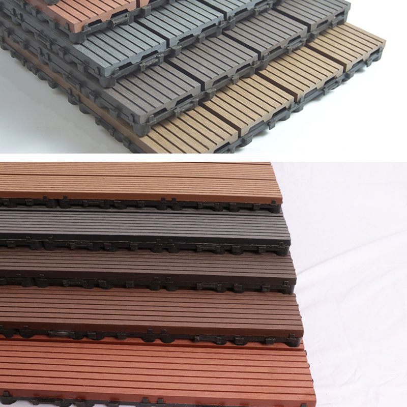 BowLift | Wire brushed wooden floor tiles Click-Lock engineered wood for patio garden