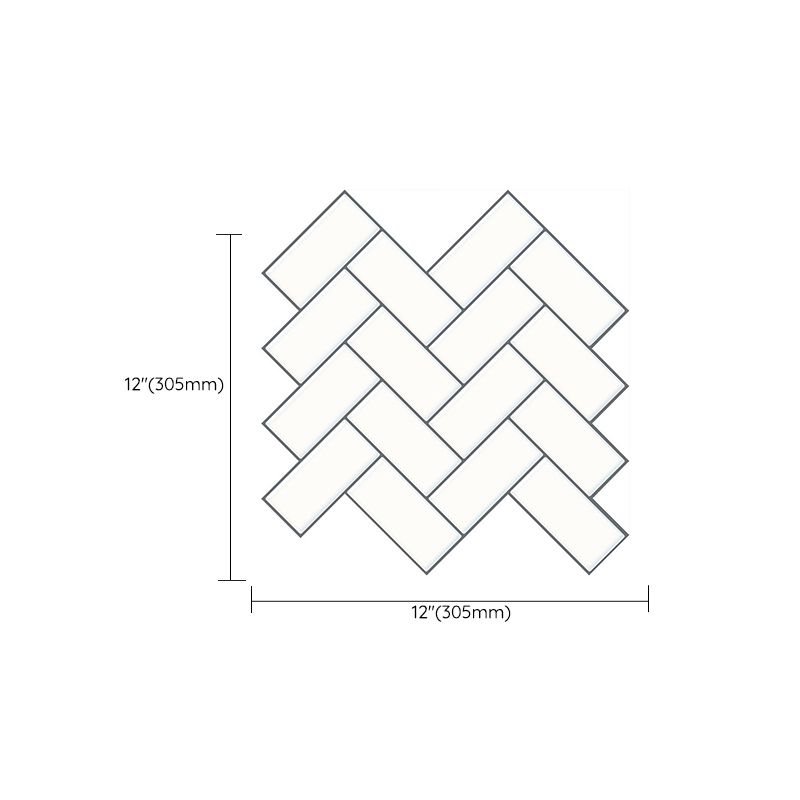 BowLift | Matte Square Peel & Stick Tile Stone Composite Subway Tile for Kitchen Backsplash