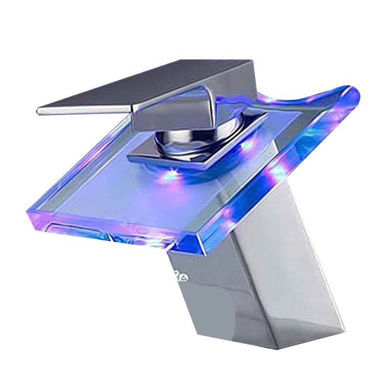 BowLift | 1-Handle Basin Mixer 1-Hole Copper Sink Tap with LED Lighting