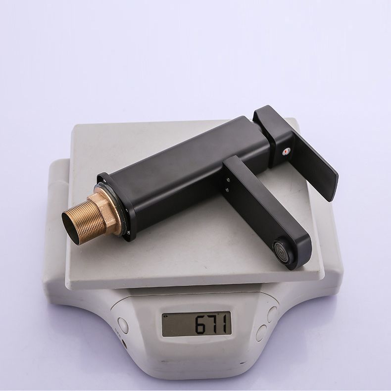 BowLift | Industrial Bathroom Faucet Stainless Steel Lever Handles with Water Hose Sink Faucet