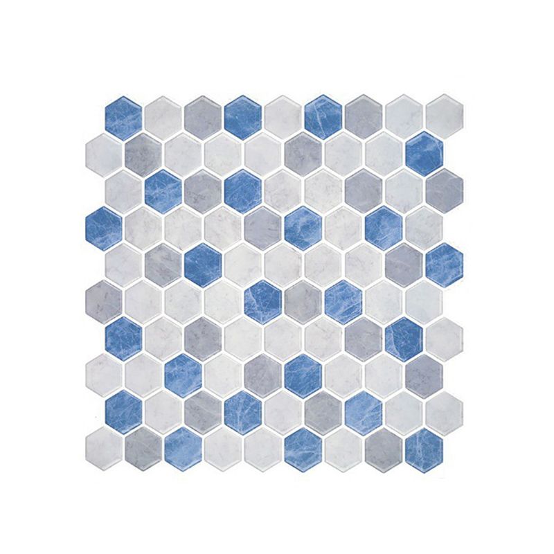 BowLift | Polygon Metal Peel and Stick Back Wall Tile PVC Peel and Stick Tile for the Kitchen