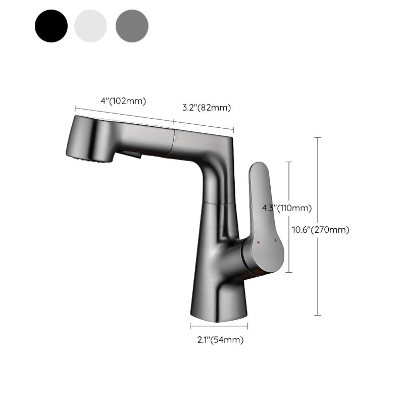 BowLift | Extendable Vessel Water Tap Modern Sink Faucet with a Lever Handle