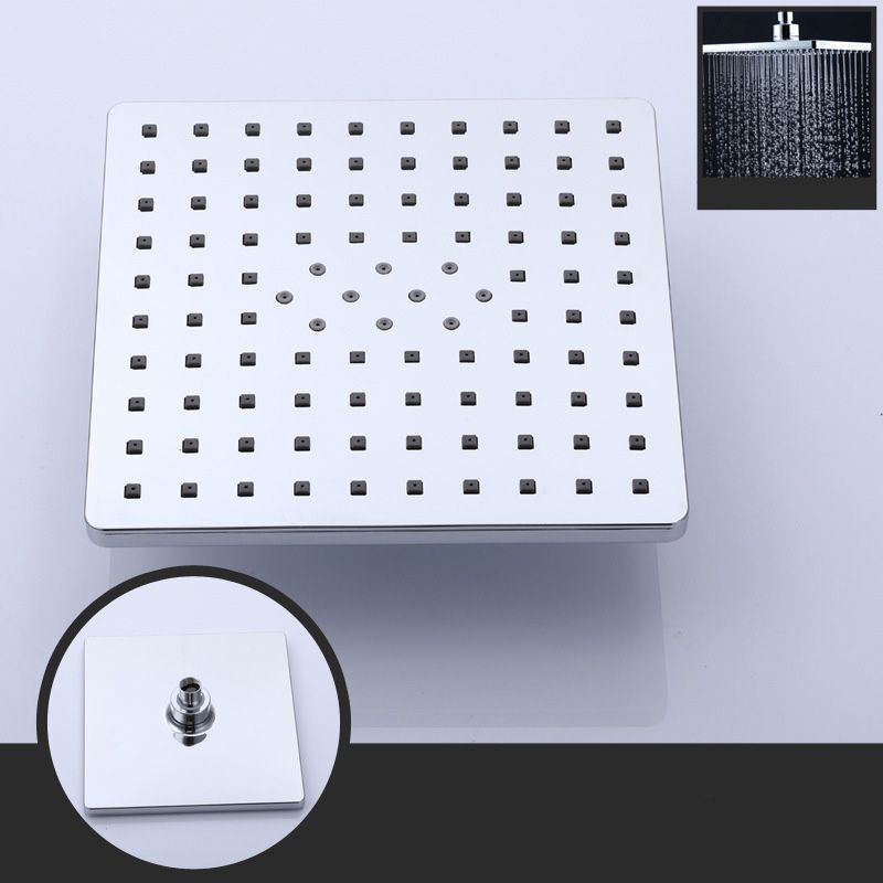 BowLift | Contemporary Style Shower Head Plastic Fixed Shower Head in Round and Square Shape