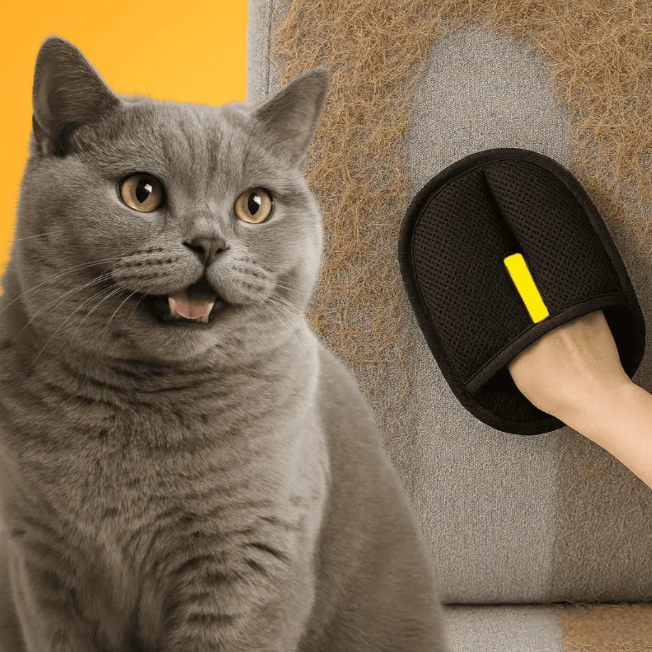 BowLift | FurEase – Pet Hair Removal Glove for All Coat Types | Gentle Grooming & Shedding Solution