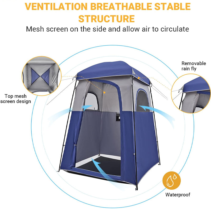 BowLift | 1 Room Camping Shower Tent 66" x 66" x 85" Privacy Tent for Dressing Changing Toilet Bathroom