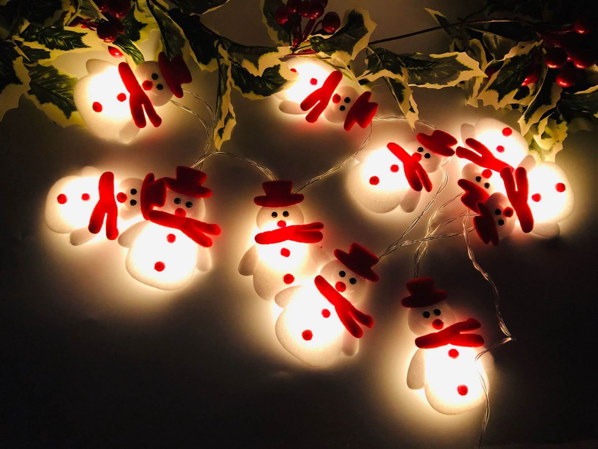BowLift | Christmas Snowman String Light 20/30 Light USB Battery Decoration String Lights