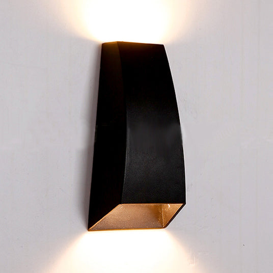 BowLift | Black/Grey Geometric Wall Sconce Lamp Modern Style LED Aluminium Wall Light Fixture in White/Warm Light