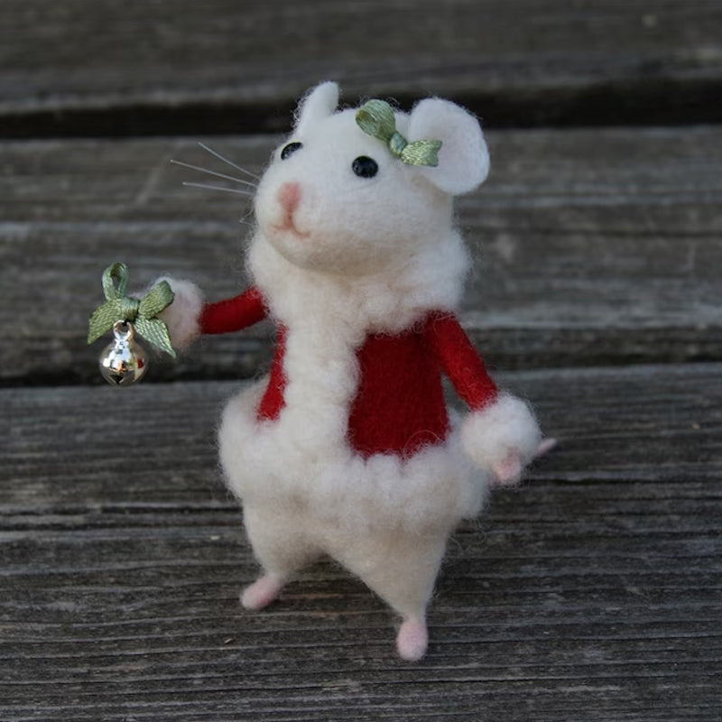 BowLift | Cute Felt Mouse Ornament