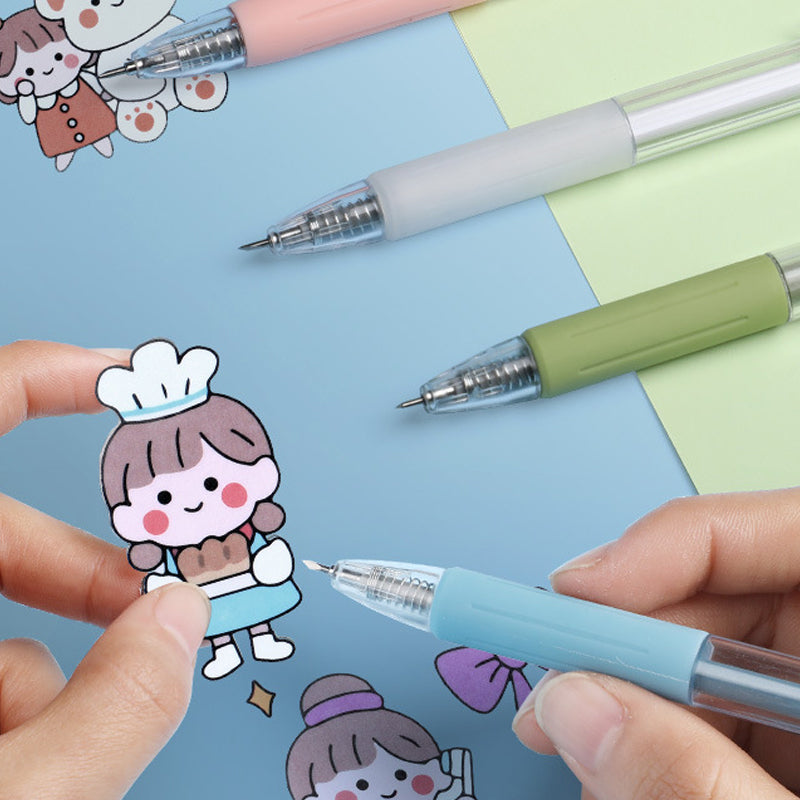 BowLift | Morandi Cartoon Pattern Student Universal Knife Pen