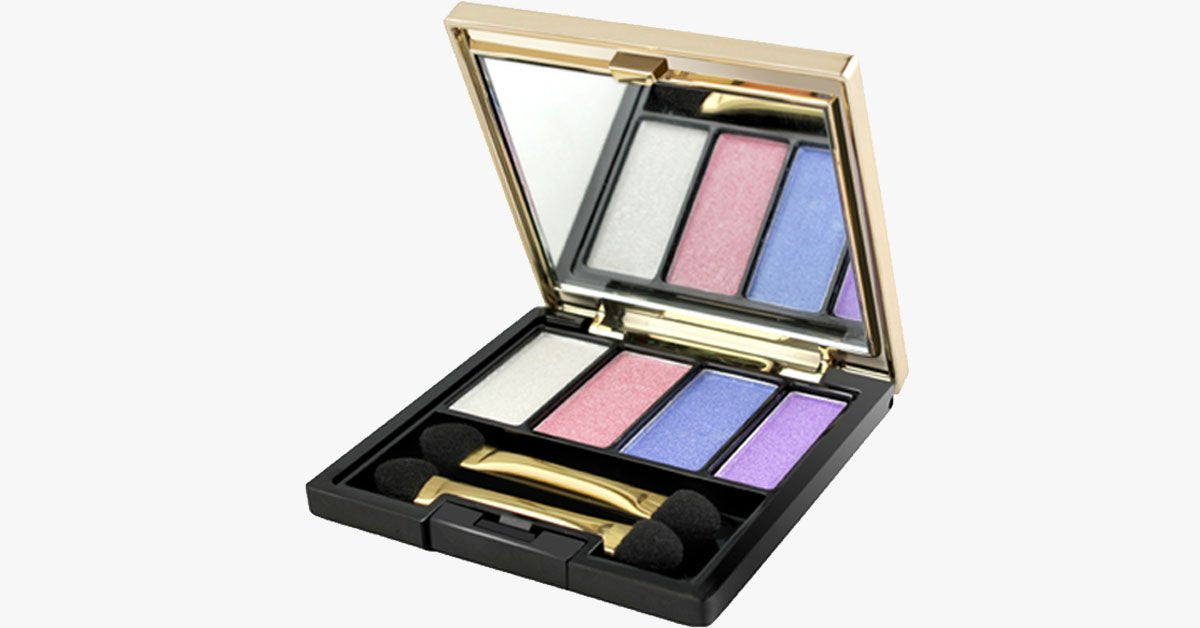 BowLift | Glitter Four Eyeshadow Palette with Applicator – Add Sparkling Shades to Your Eyes