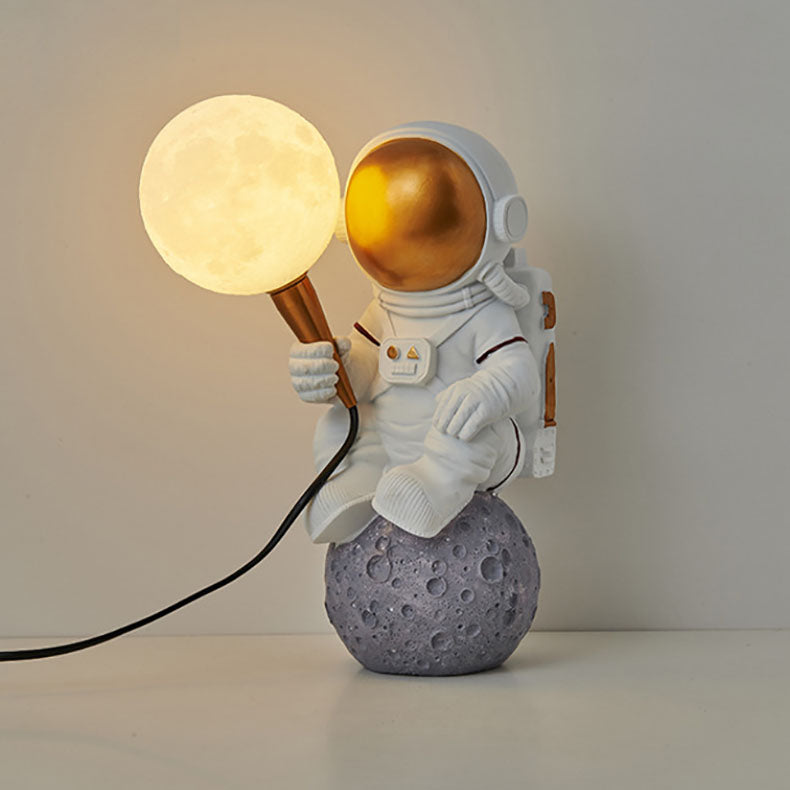 BowLift | CosmoBuddy Astronaut Wall Lamp | Creative Design | Resin & ABS | LED Bedroom Light