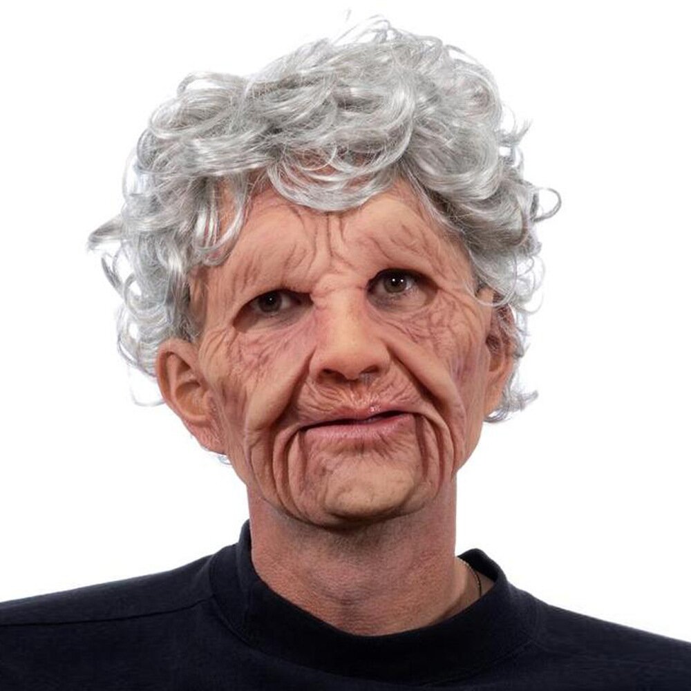 BowLift | Creepy Old Man Mask – Realistic Latex Halloween Mask for Adults