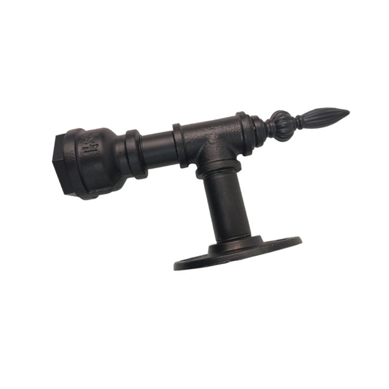 BowLift | Metallic Matte Black Wall Lighting Pipe Design 1 Light Vintage Style Wall Lamp for Bedroom