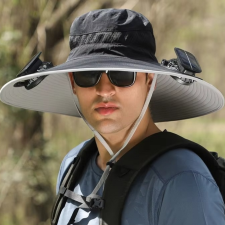 BowLift | Ultimate Outdoor Sun Hat with Rechargeable LED and Wide Brim