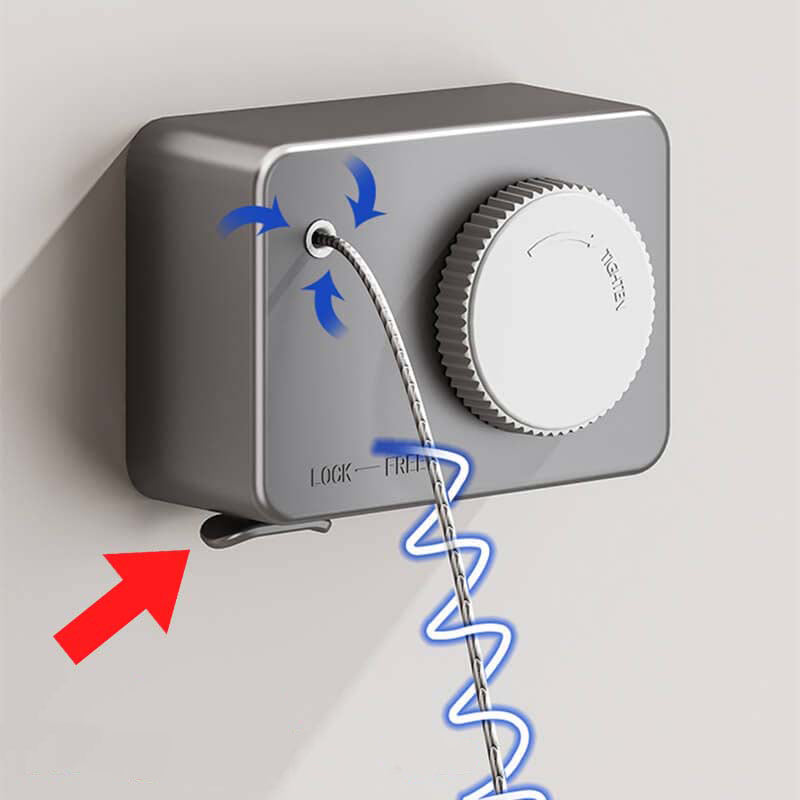 BowLift | Invisible retractable laundry line