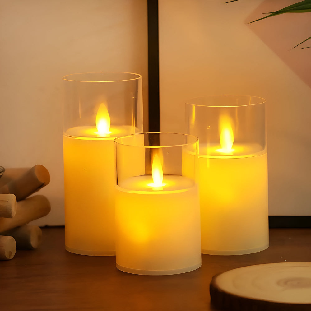 BowLift | Ethereal 3D Flameless Candle | 3pcs Set
