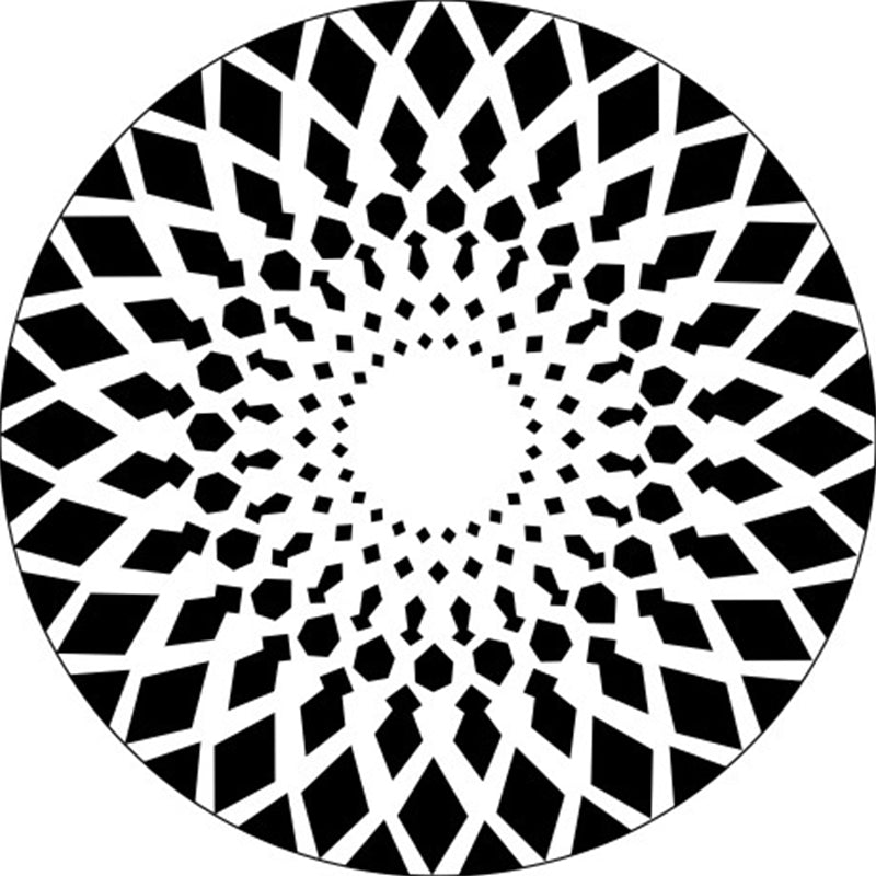 BowLift | Black and White Moroccan Carpet Polyester Floral Carpet Non-Slip Back Carpet for Living Room