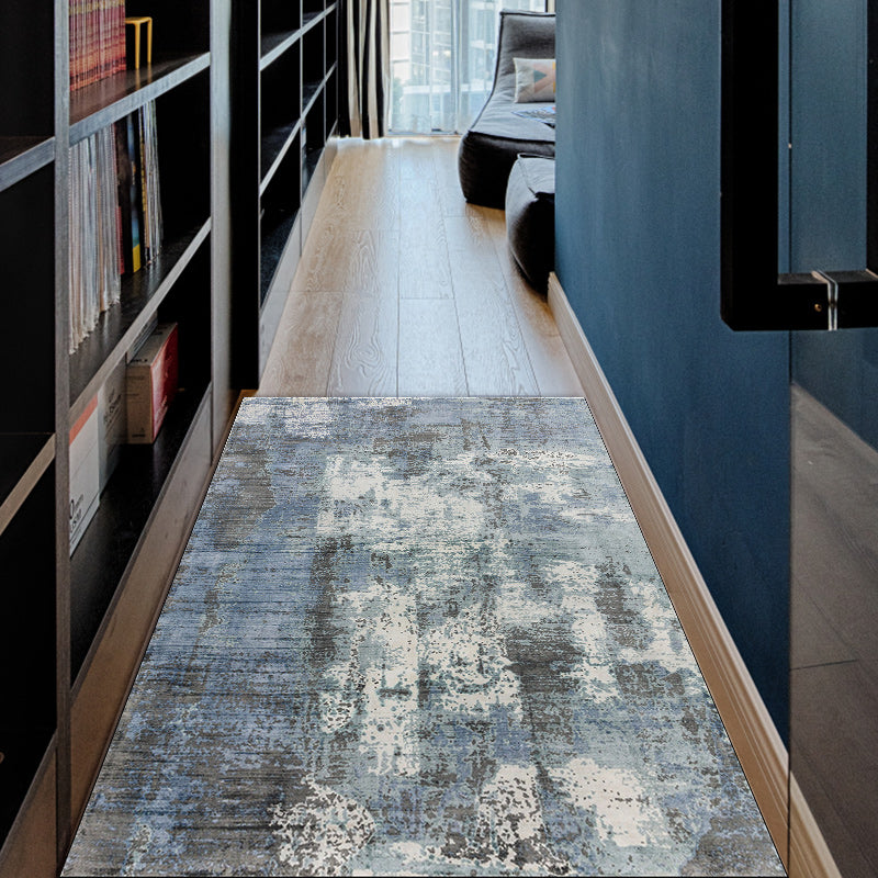 BowLift | Green and Pink Modern Rug Polyester Abstract Rug Washable Non-Slip Back Floor Carpet for Living Room