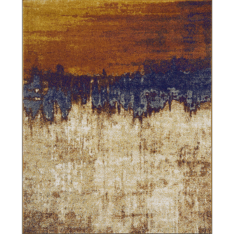 BowLift | Brown industrial carpet Polyester oil painting print carpet washable non-slip backing carpet for the living room