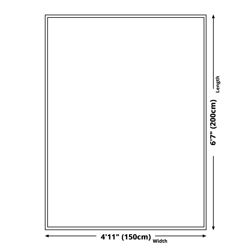 BowLift | Black and White Bedroom Carpet Novelty 3D Half Arch Pattern Rug Polyester Non-slip Stain Resistant Carpet