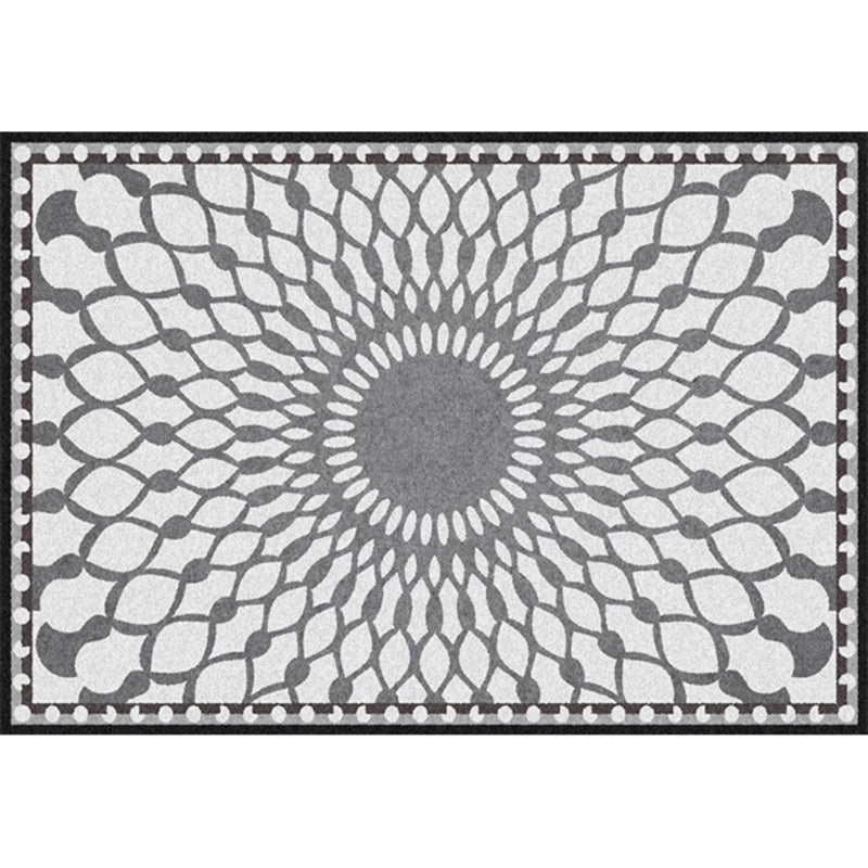 BowLift | Gripe Bedroom Carpet Moroccan Geometric Mesh Pattern Area Rug Polyester Non-Slip Back Carpet