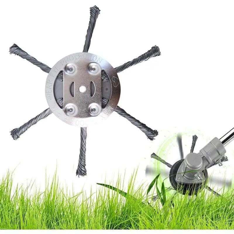 BowLift | 15 cm steel brush trimmer head – Safe for concrete & stone surfaces suitable