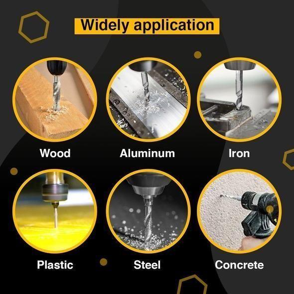 BowLift | 3/6 Pcs Thread Tap Drill Bits Set