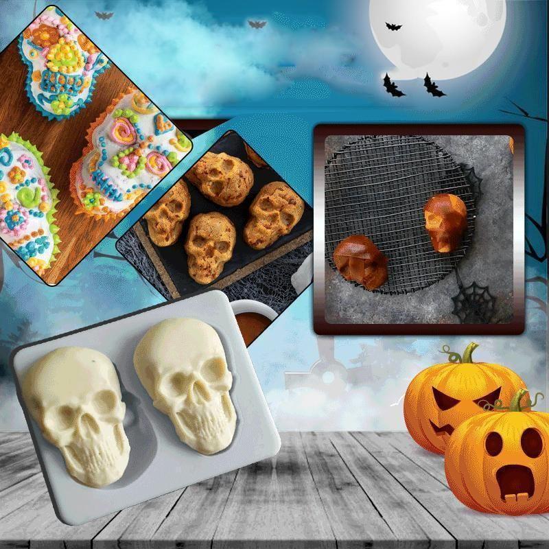 BowLift | 3D skull cake pan