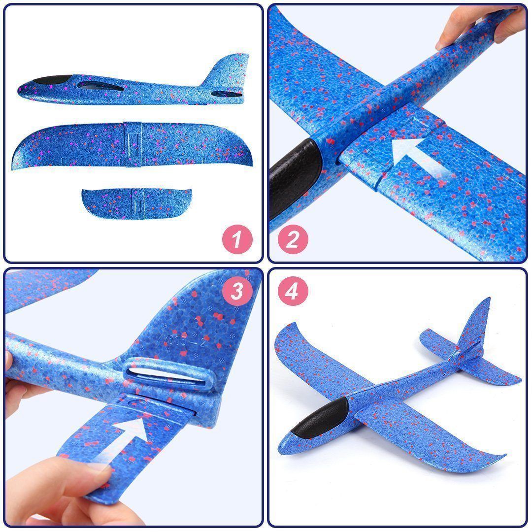 BowLift | Foam Plastic Flying Glider Airplane(2PCS)