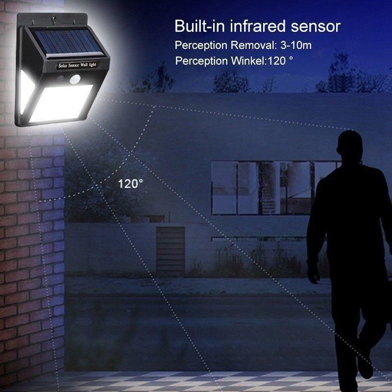BowLift | 20 LED Solar Lamps Outdoor, Super Bright Wall Lamp with Motion Sensor