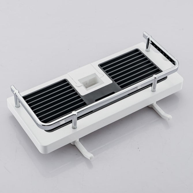 BowLift | Bathroom Shelf Caddy for Shower Rod, No Drilling Pole Shower Storage Shelf Holder