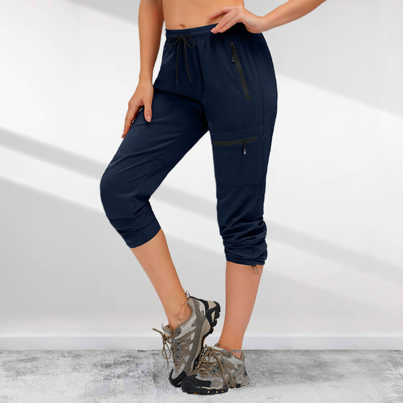 Lightweight, quick-drying UPF 50+ cargo hiking pants for women