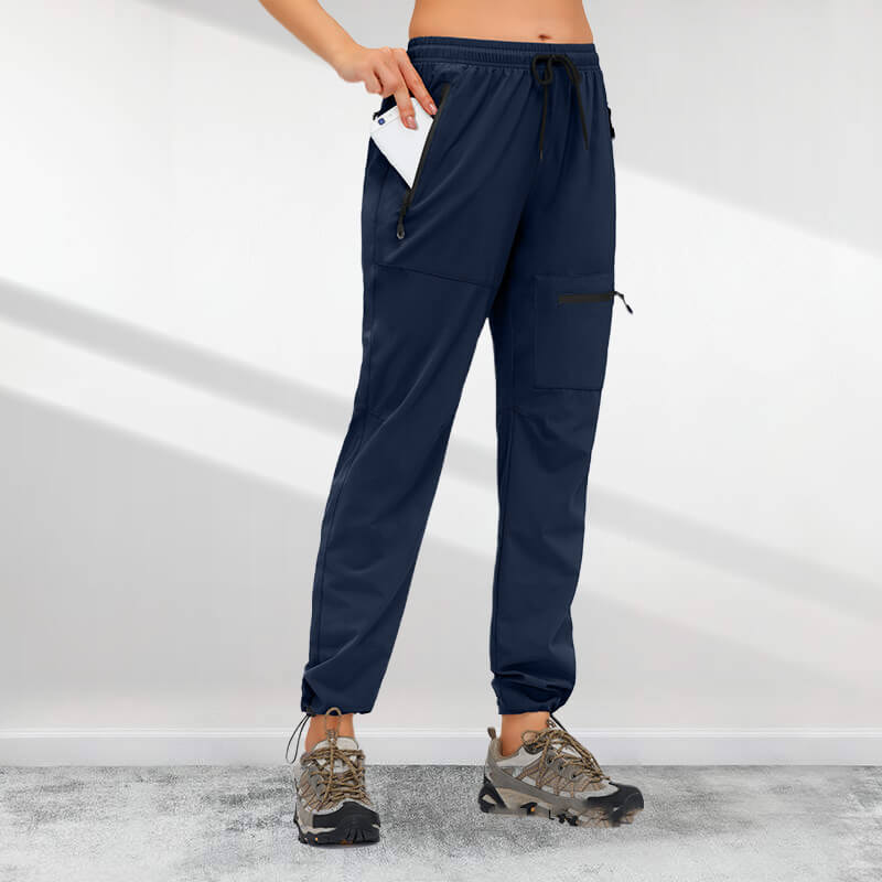Lightweight, quick-drying UPF 50+ cargo hiking pants for women