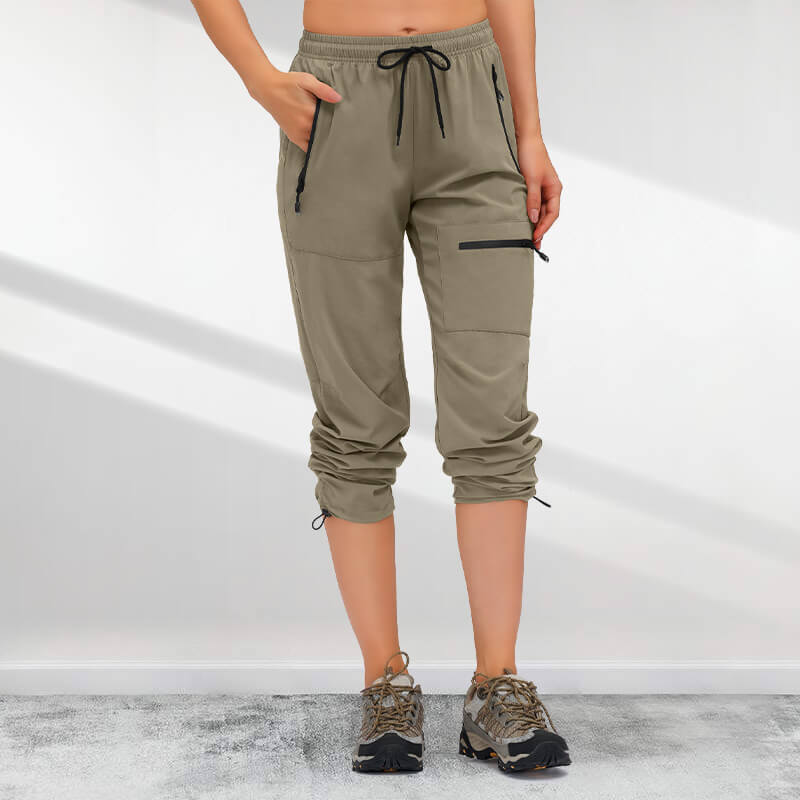 Lightweight, quick-drying UPF 50+ cargo hiking pants for women